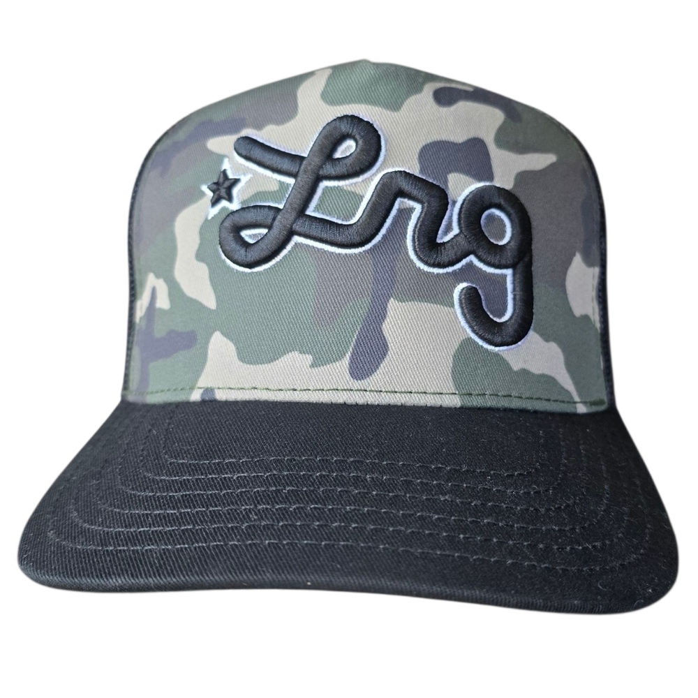LRG Camo Cap Black and Green Adjustable NWT